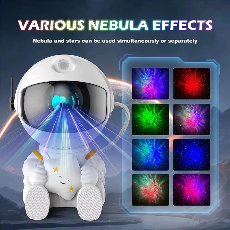 Projector Light Starry Sky Aurora Astronaut Space