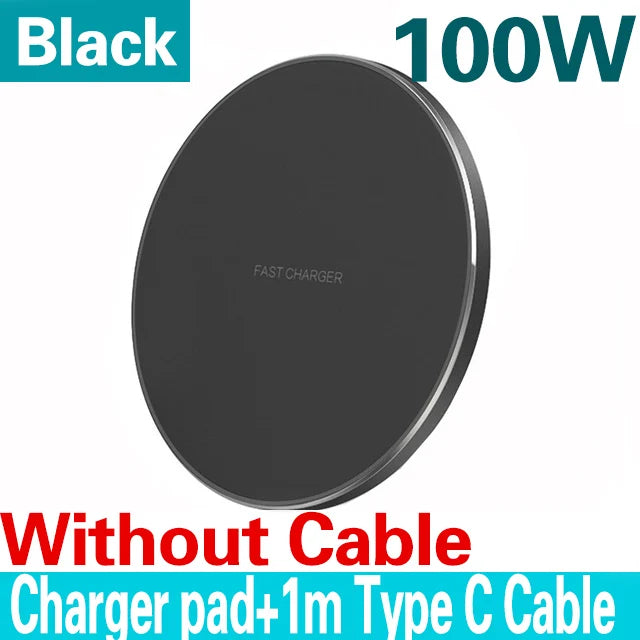 100W Fast Wireless Charger Pad for iPhone 1