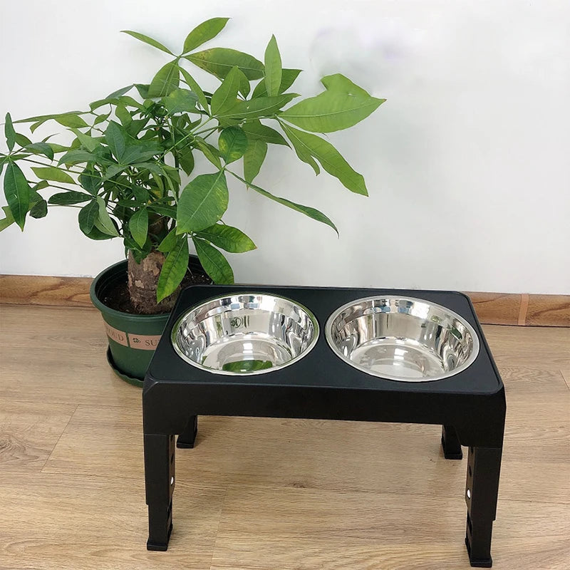 BOOTEELY Elevated Dog Feeder Bowls Adjustable