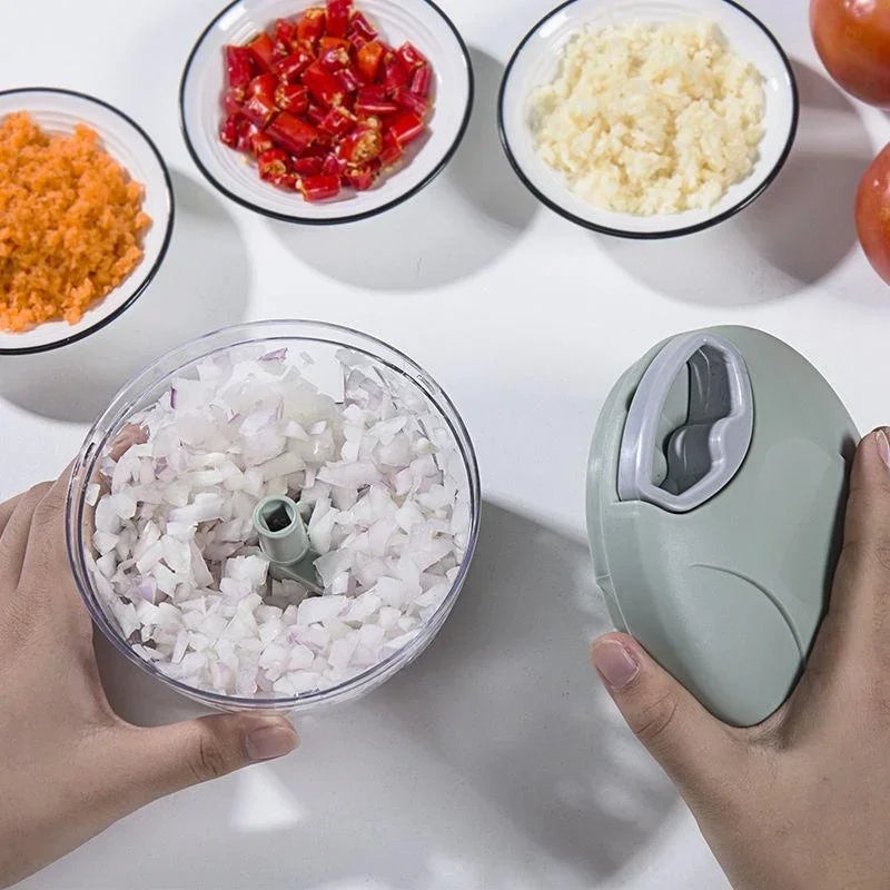 Manual Meat Mincer Garlic Chopper Rotate Garlic
