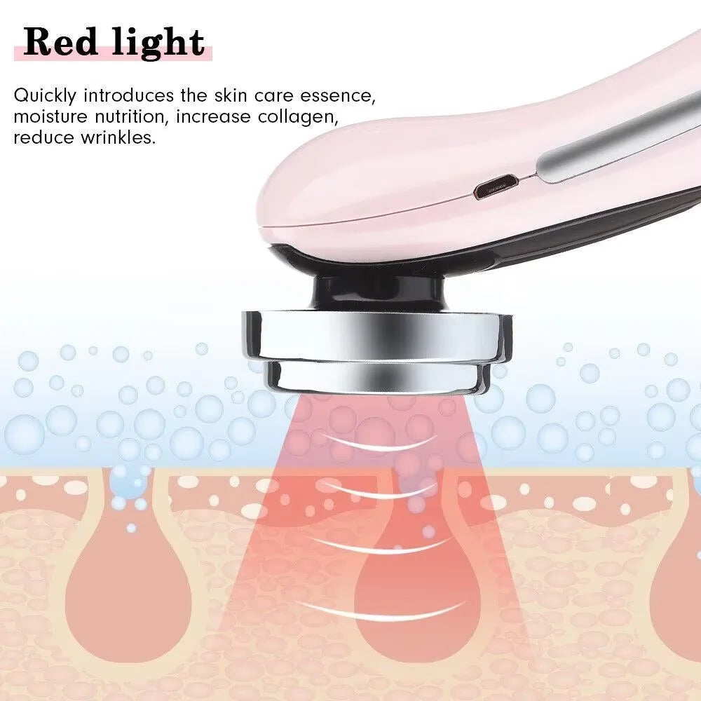 EMS Facial Massager Skin Care Tools 4 in 1 RF