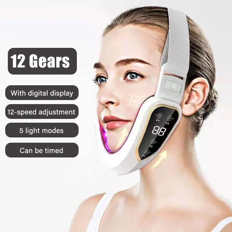 LED Photon Therapy Facial Slimming Vibration
