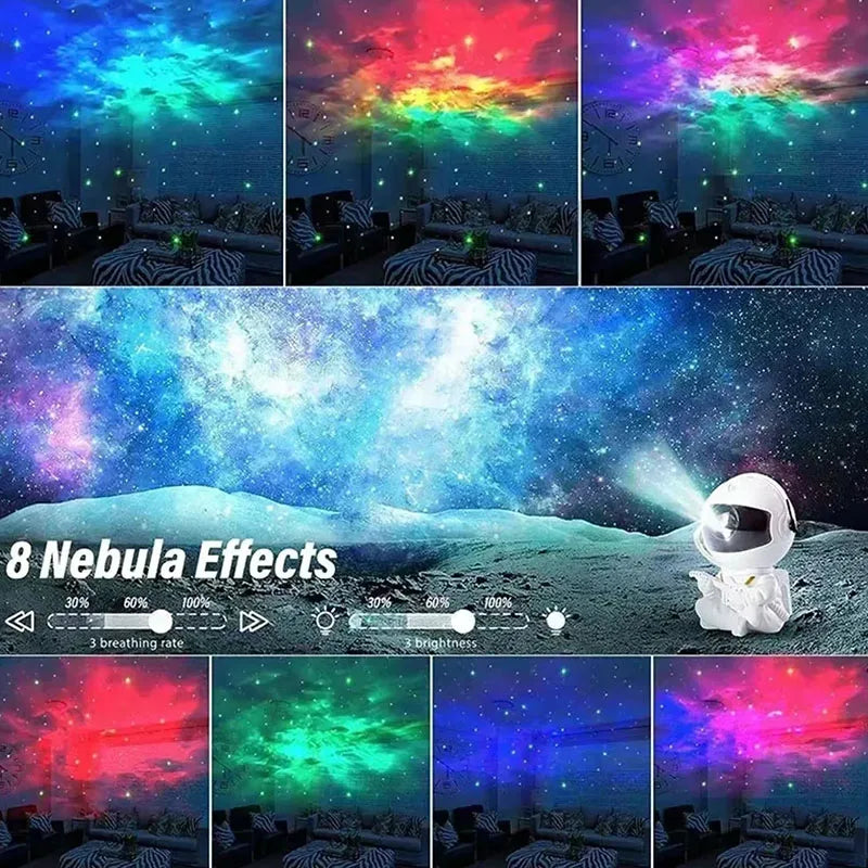 Projector Light Starry Sky Aurora Astronaut Space