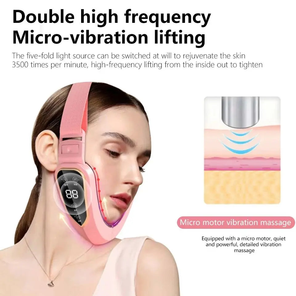 LED Photon Therapy Facial Slimming Vibration