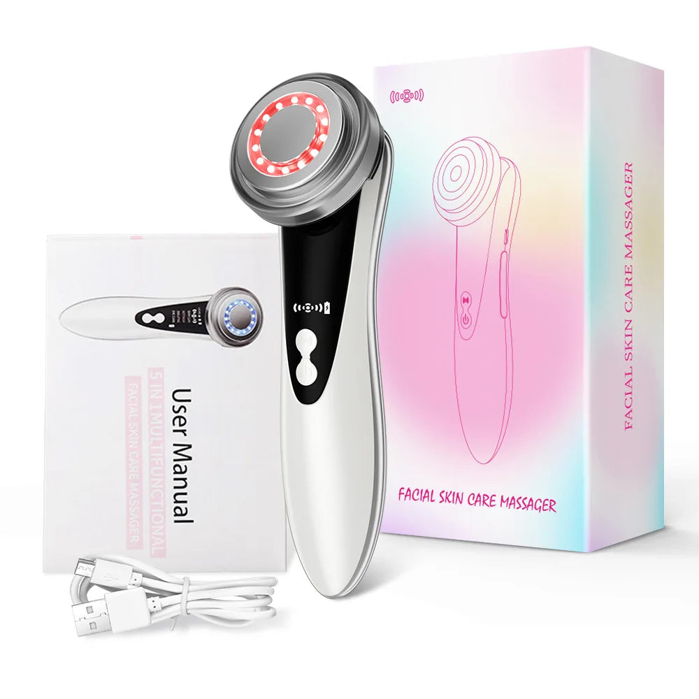 EMS Facial Massager Skin Care Tools 4 in 1 RF
