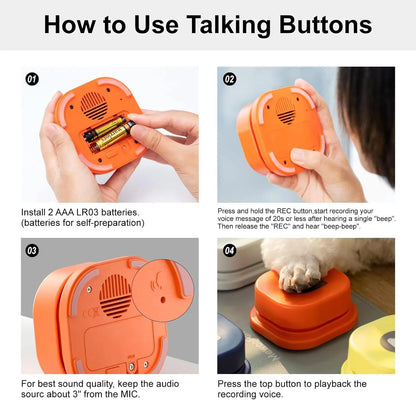 Dog Button Record Talking Pet Communication