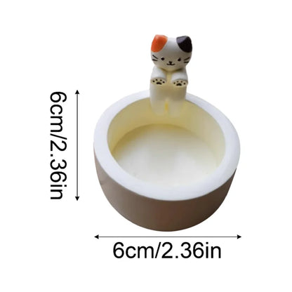 Kitten Candle Holder Cute Cat Candlestick Creative