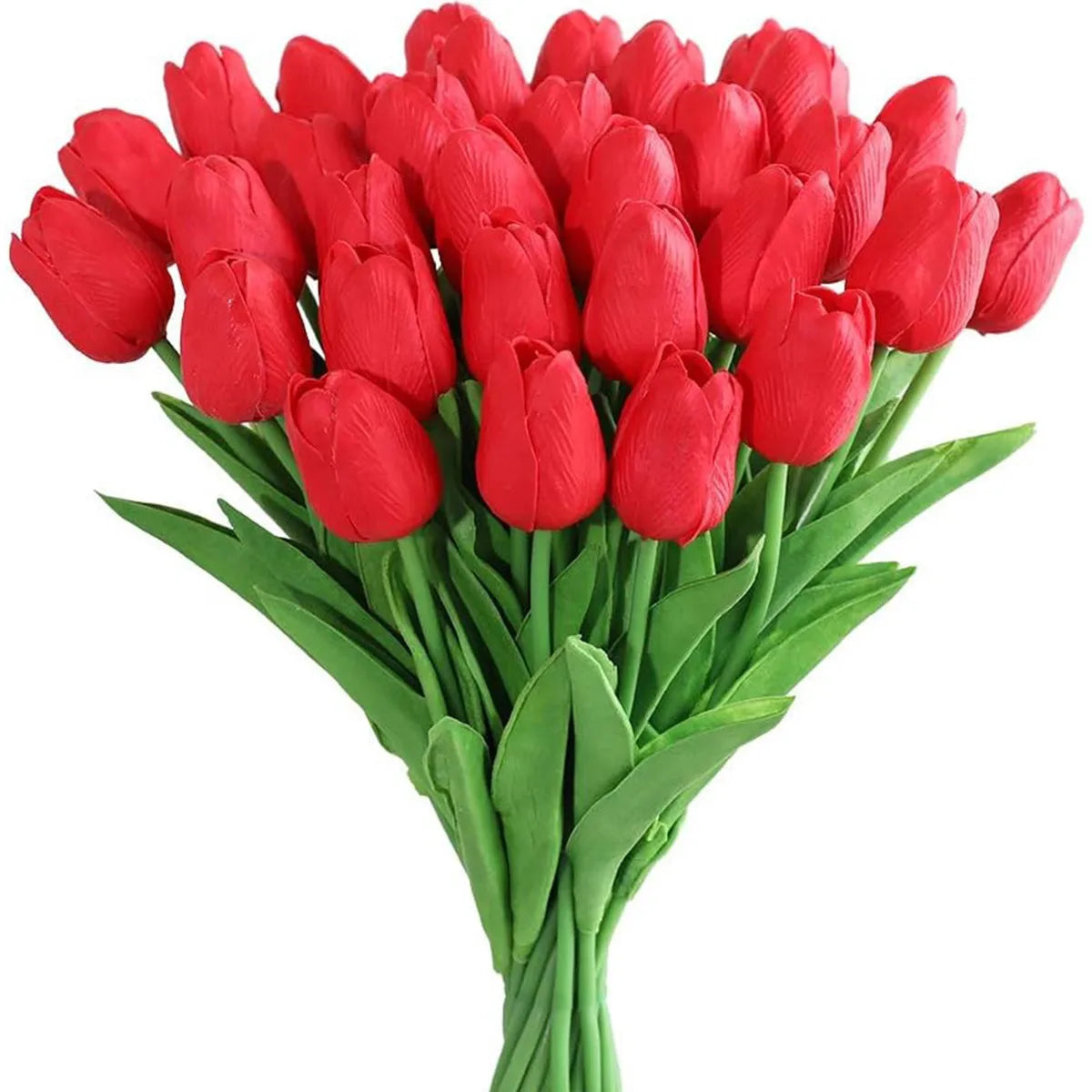 10Pcs Artificial Flower Realistic Touch Tulip Scrap