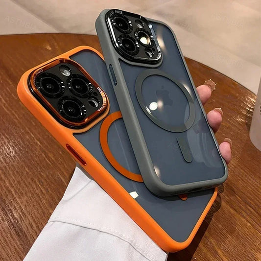 Luxury Magnetic Metal Lens Bumper Protection
