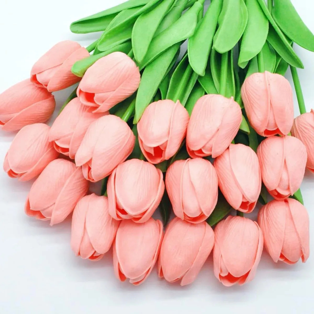 10Pcs Artificial Flower Realistic Touch Tulip Scrap