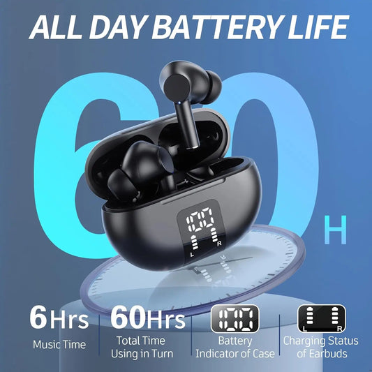 Wireless Earphone Bluetooth 5.3 Headphone 60H