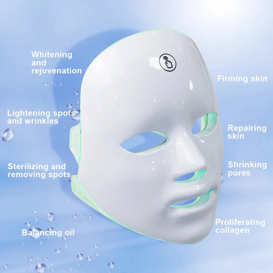 7 Colors LED Facial Mask Photon Therapy Face