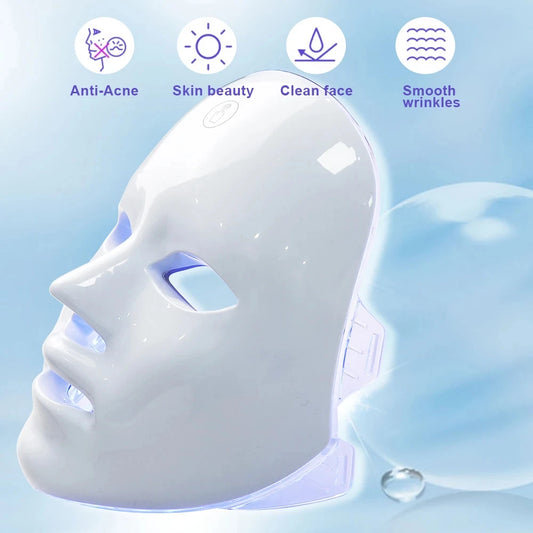 7 Colors LED Facial Mask Photon Therapy Face