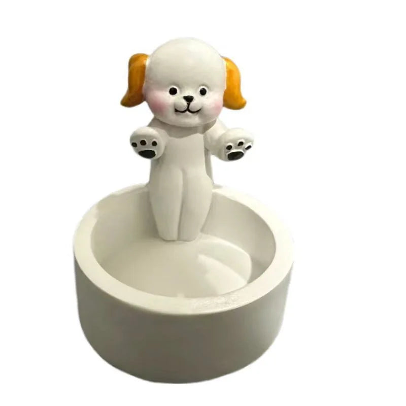 Kitten Candle Holder Cute Cat Candlestick Creative