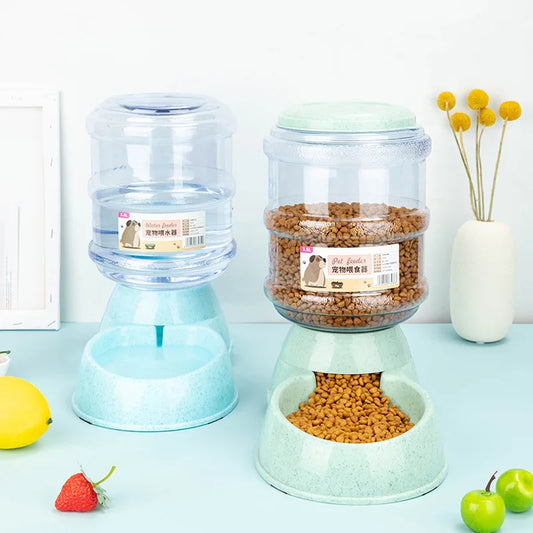 Large Capacity Pet Feeder Bowls Small Dog Food