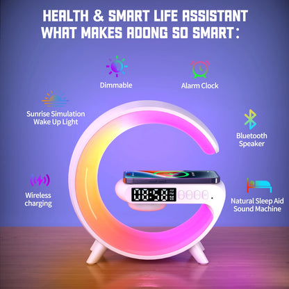 LED Smart Wake Up Light RGB Night Light with Wireless