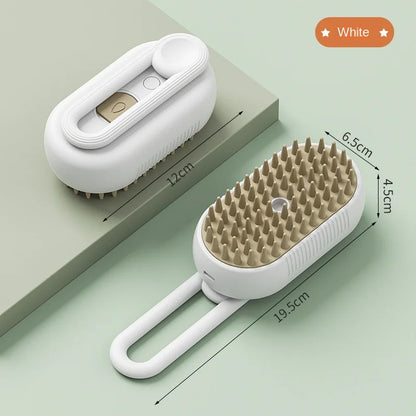 Steamy Dog Brush Electric Spray Cat Hair Brush