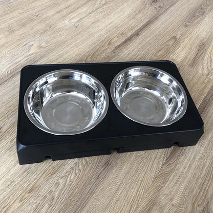 BOOTEELY Elevated Dog Feeder Bowls Adjustable