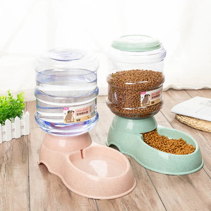 Large Capacity Pet Feeder Bowls Small Dog Food