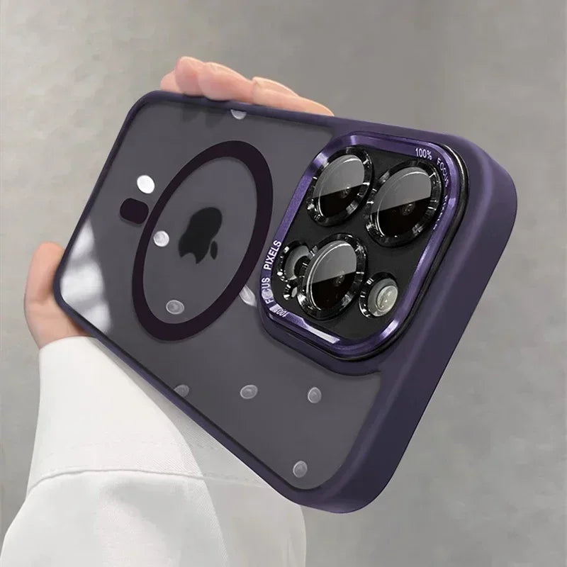 Luxury Magnetic Metal Lens Bumper Protection
