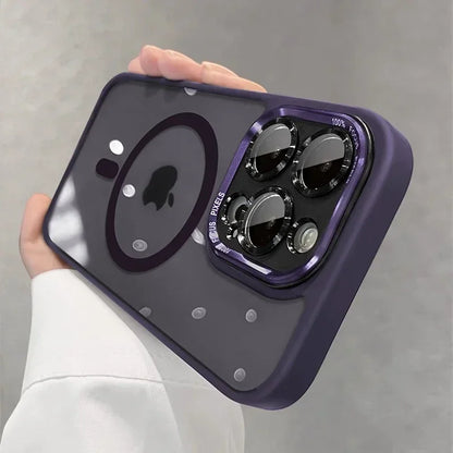 Luxury Magnetic Metal Lens Bumper Protection