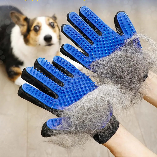Pet Grooming Glove Gentle Efficient Pet Hair