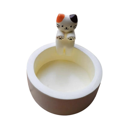 Kitten Candle Holder Cute Cat Candlestick Creative