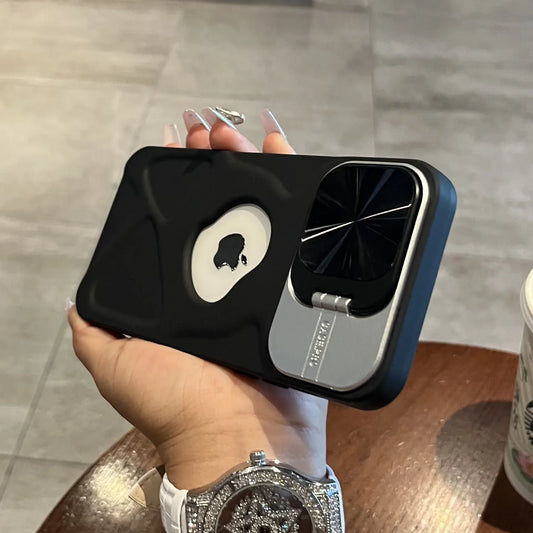 Fashion Logo Hole Magnetic Case for iPhone 11 12