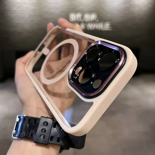 Luxury Magnetic Metal Lens Bumper Protection